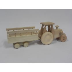 Traktor z przyczepą